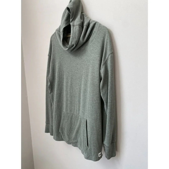 Fundamental Coast Women's XL Andrea Cowl Pullover Sweatshirt Thumbholes in Green - Picture 8 of 16